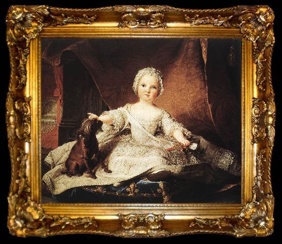 framed  NATTIER, Jean-Marc Portrait of Madame Maria Zeffirina sg, ta009-2